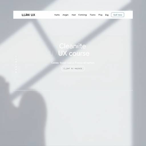 Interface for a website or application showcasing the UI/UX Design course.